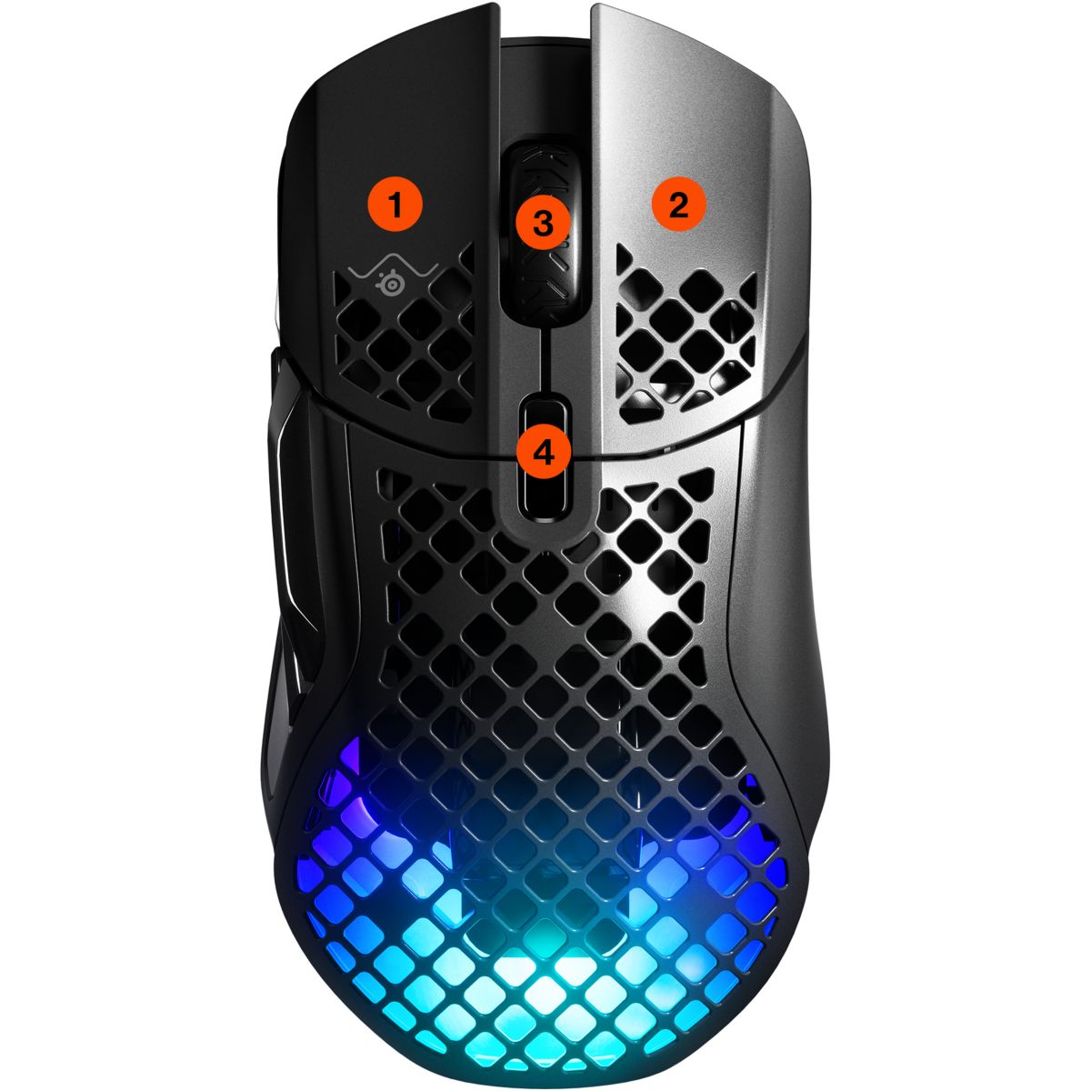 Souris Gamer Sans Fil AEROX 5 WIRELESS noir, STEELSERIES