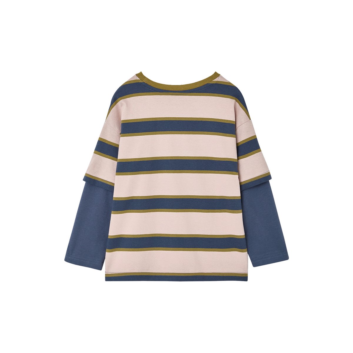 T-shirt manches longues bleu moyen, VERTBAUDET