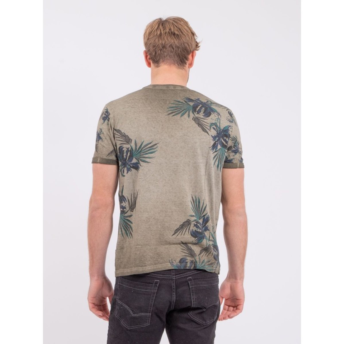T-shirt Col Rond Pur Coton Nerwik kaki, RITCHIE