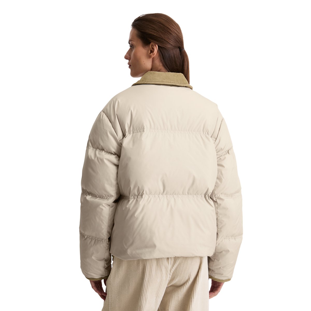 Doudoune bouffante regular style barnjacket en polyester recyclé beige, MARC O'POLO