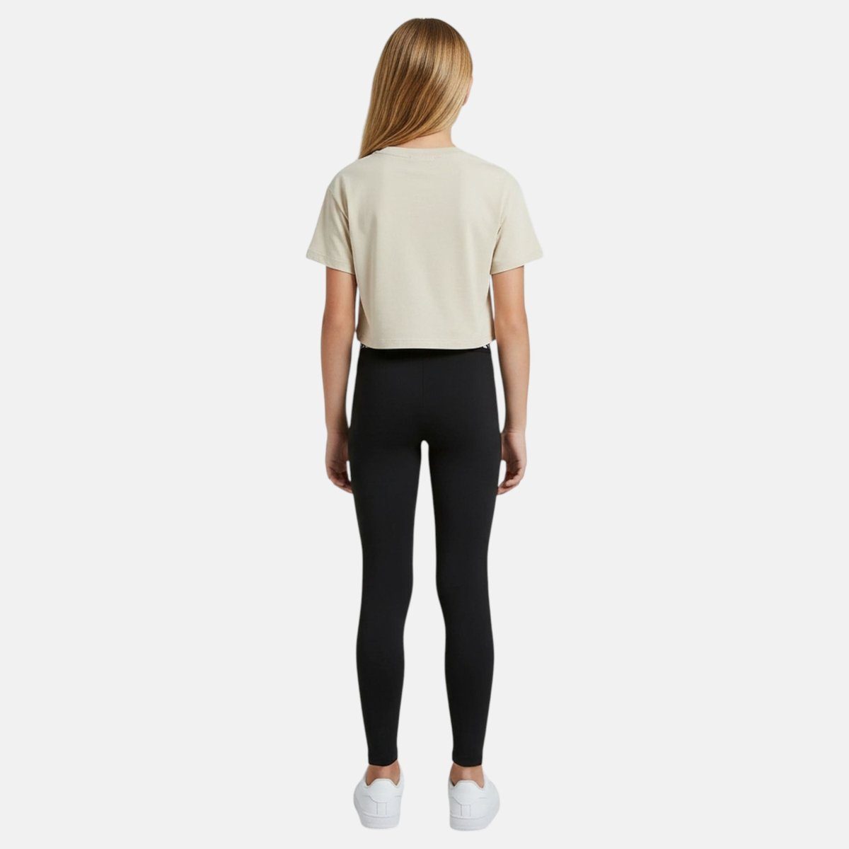 Ensemble 3 pièces t-shirt court, brassière et legging STUDIO noir, ELLESSE