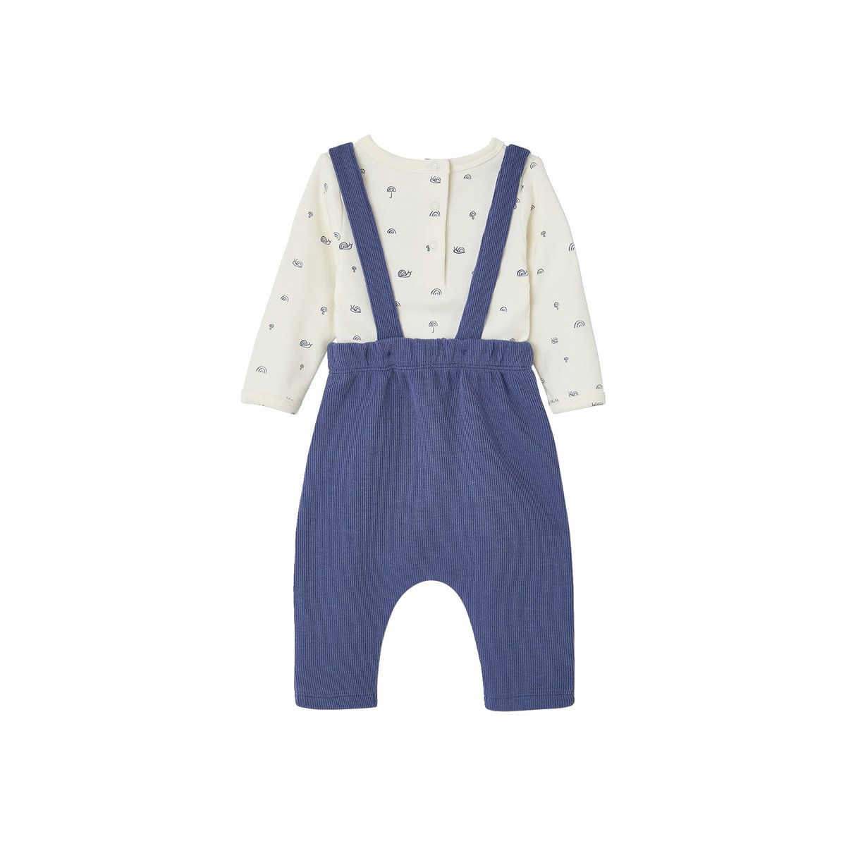 Ensemble body et pantalon bleu moyen, VERTBAUDET