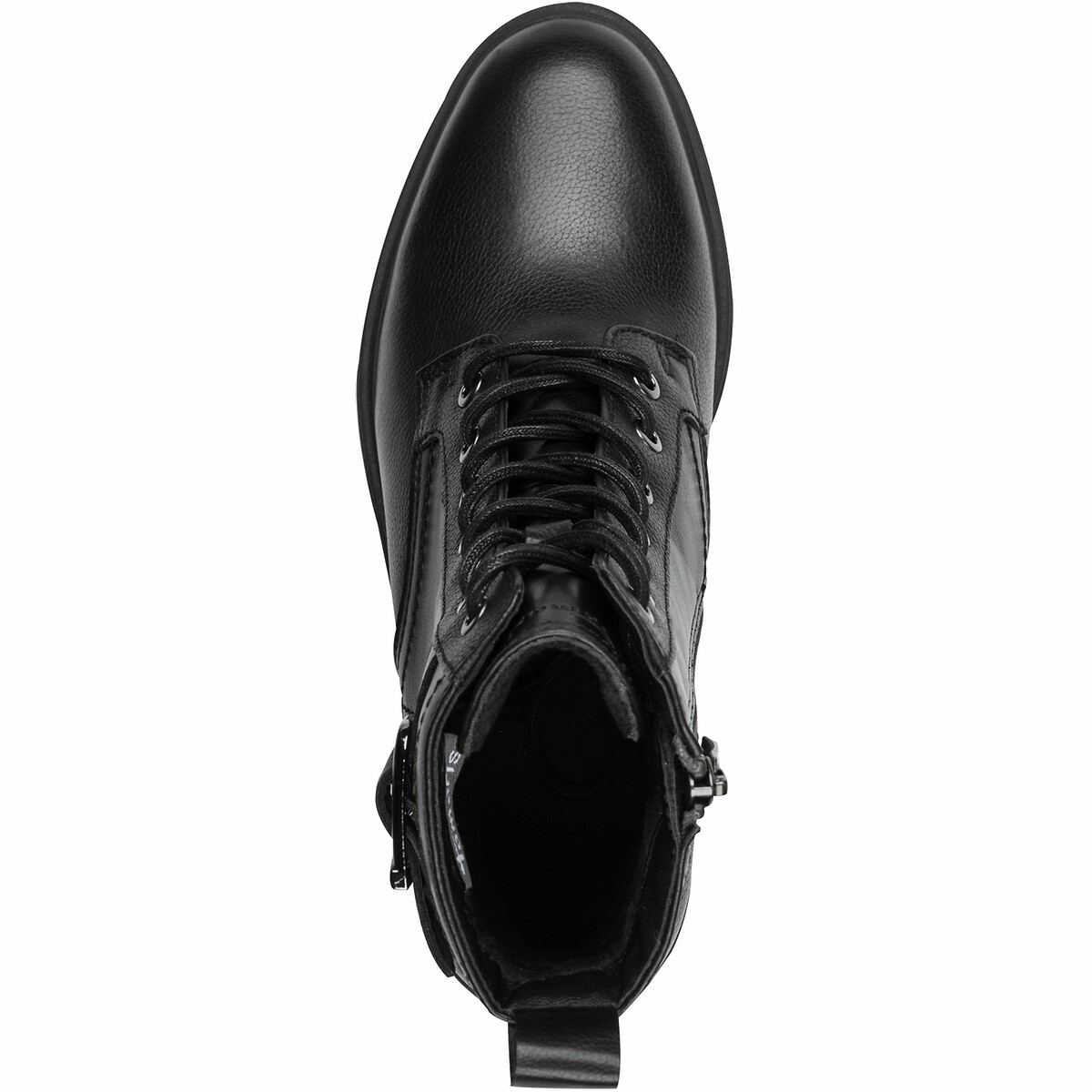 Lace-Up Ankle Boots with Heel black, TAMARIS