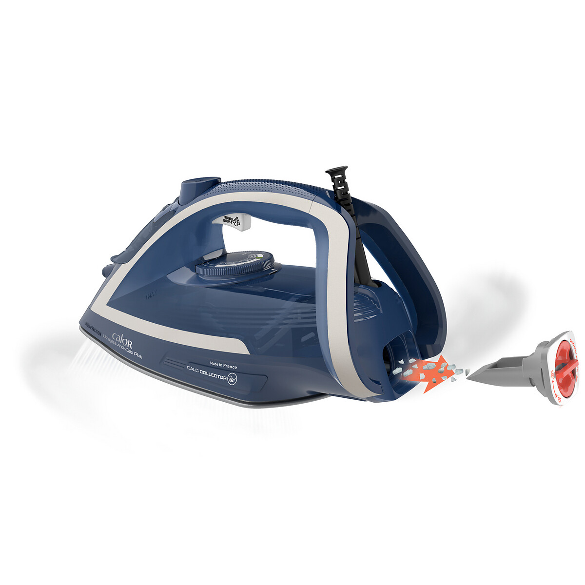 Fer à vapeur Ultragliss Anticalc Plus FV6830C0 bleu/argent, CALOR