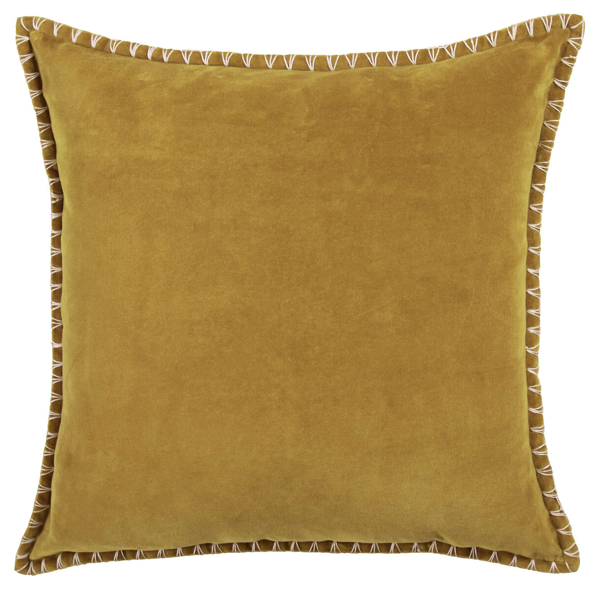 Stitch Cushion yellow/gold-coloured, VOYAGE MAISON
