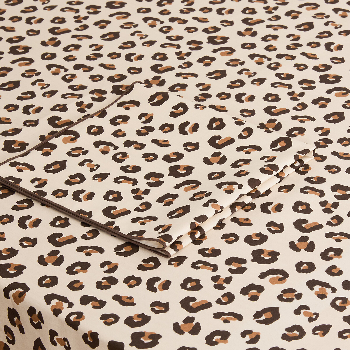 Tafelkleed met luipaardprint, katoen, LEOPOLD luipaardprint, LA REDOUTE INTERIEURS