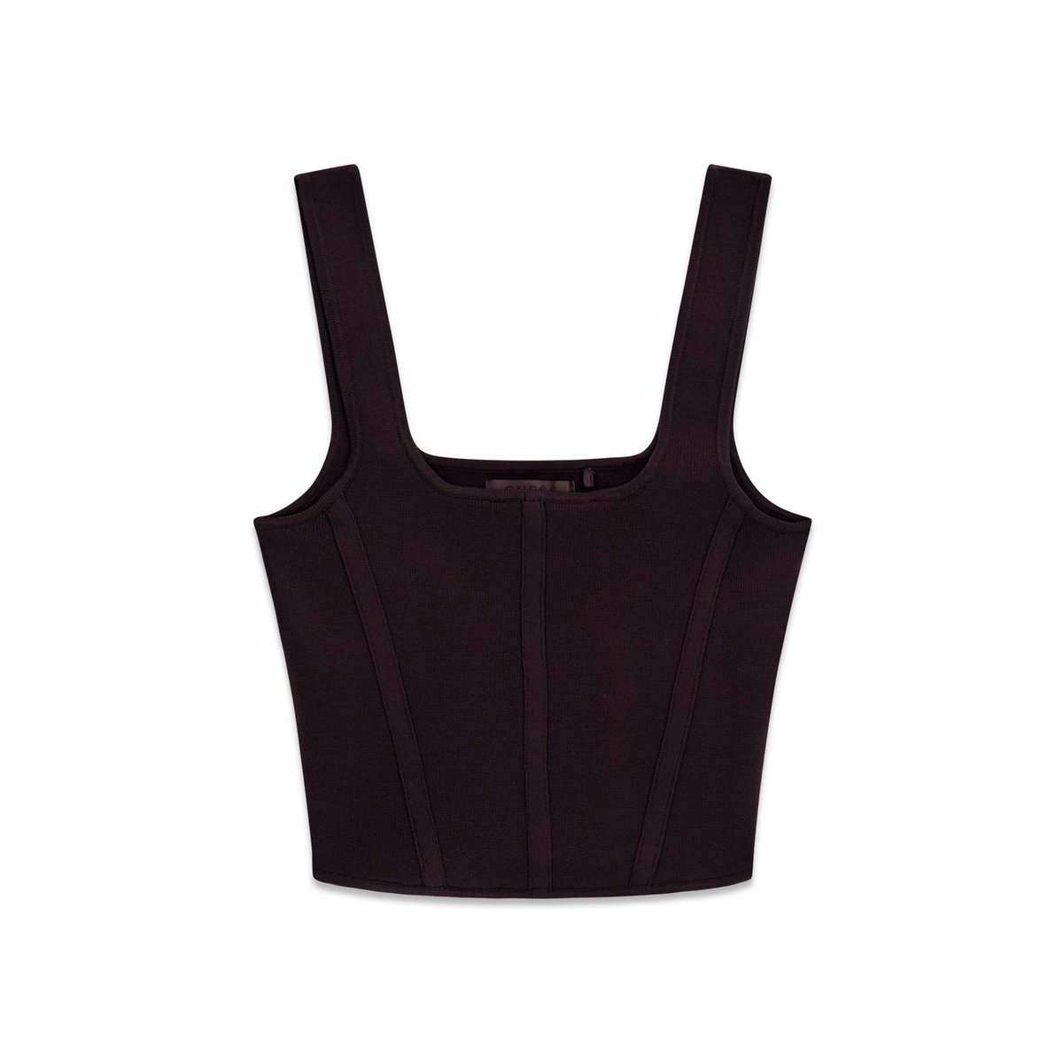 Corset Tricoté marron foncé, GUESS