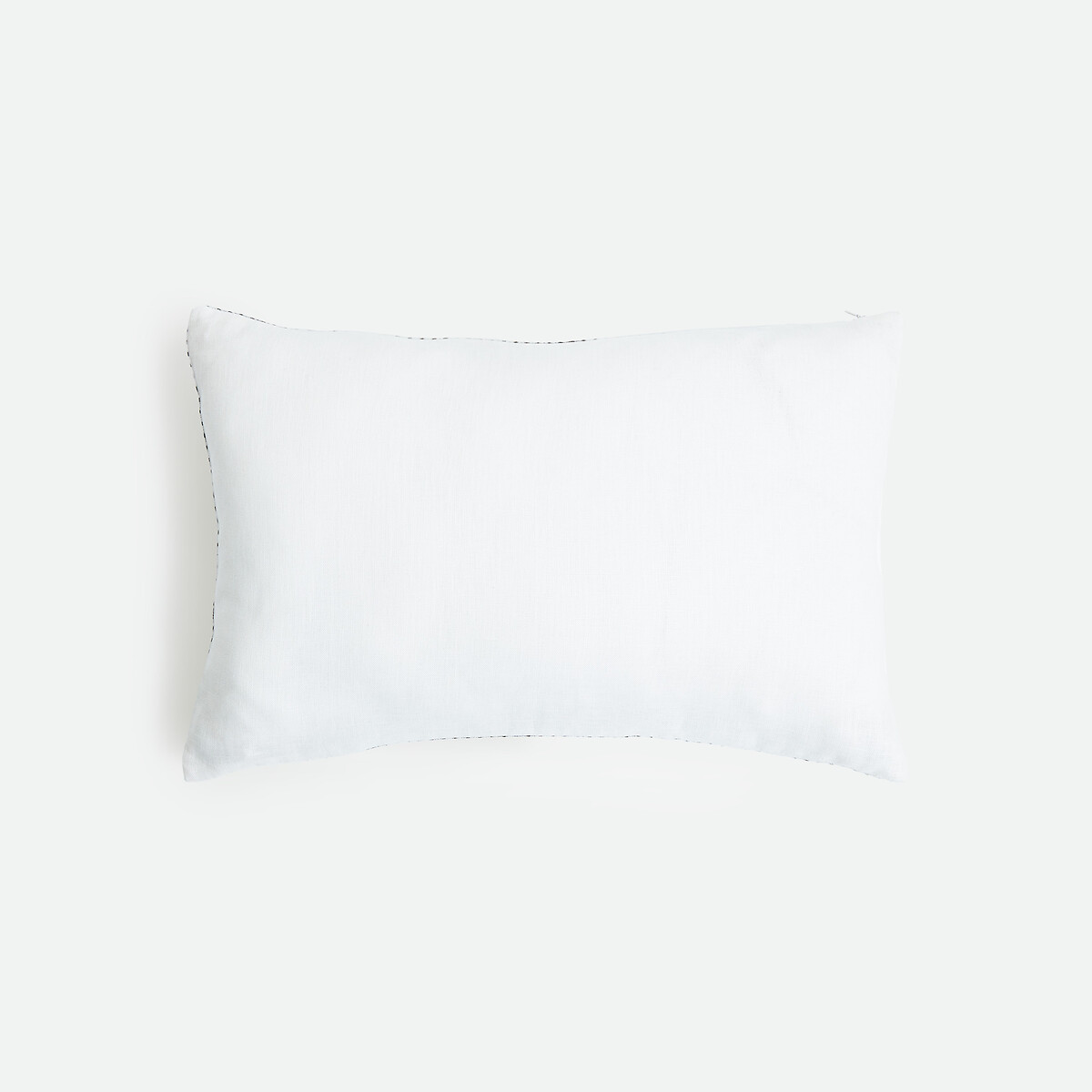 Housse de coussin unie, en lin, ELBA blanc, LA REDOUTE INTERIEURS
