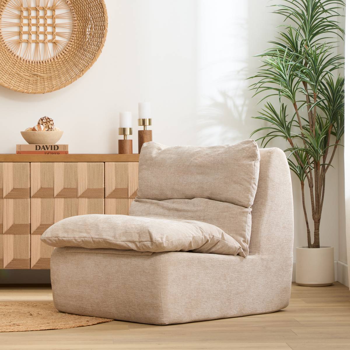 Fauteuil compressé LUVIA ivoire, ATMOSPHERA
