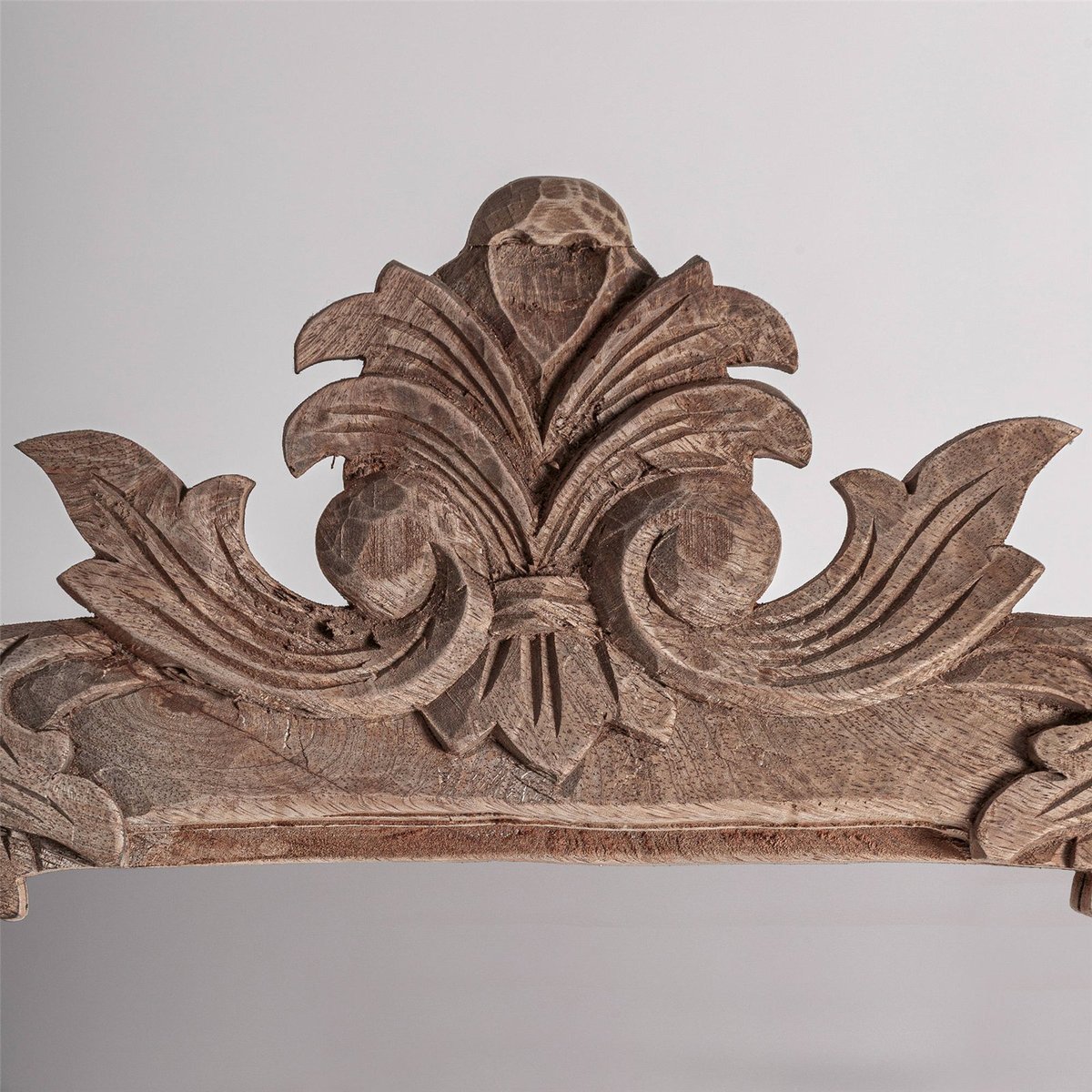 Miroir sur pied en bois sculpté baroque bois brun vieilli et miroir, RECOLLECTION
