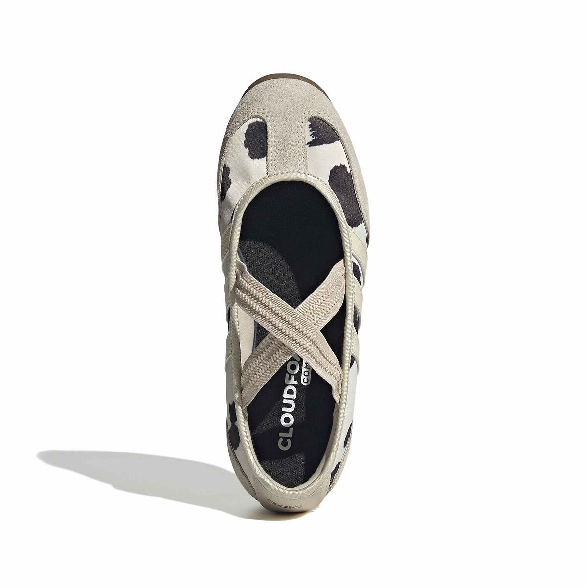 Leren ballerina's met platte hak, Mary Jane BARREDA animal ecru, ADIDAS SPORTSWEAR