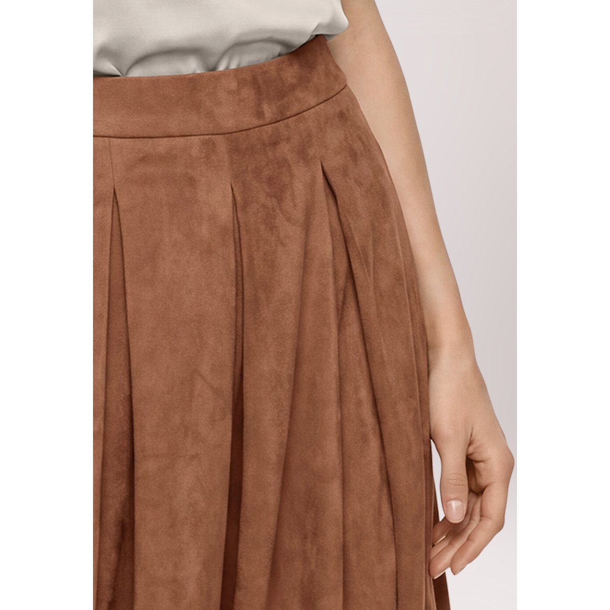 Jupe-culotte à pinces dark coffee, BETTY BARCLAY