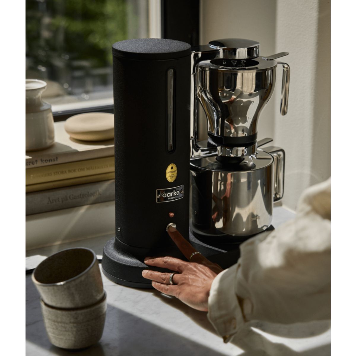 Cafetière filtre noir mat AAA1301 couleur unique, AARKE