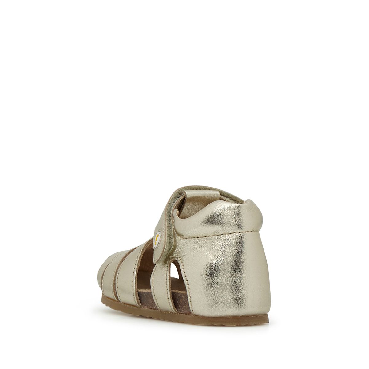 Sandales Semi-fermée En Cuir Alby platine, FALCOTTO