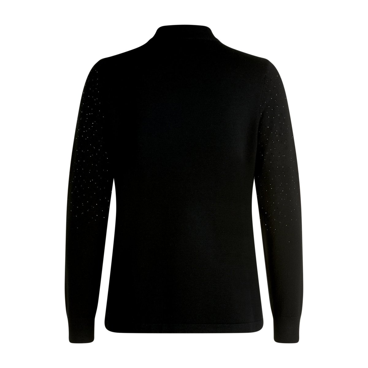Pull-over en maille à col droit noir, BETTY BARCLAY