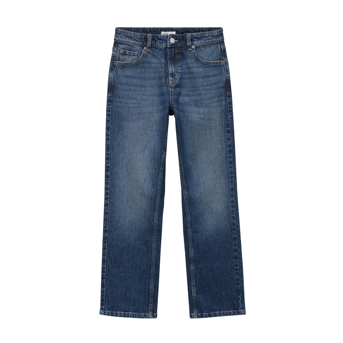 Jean droit taille standard bleu, CACHE CACHE