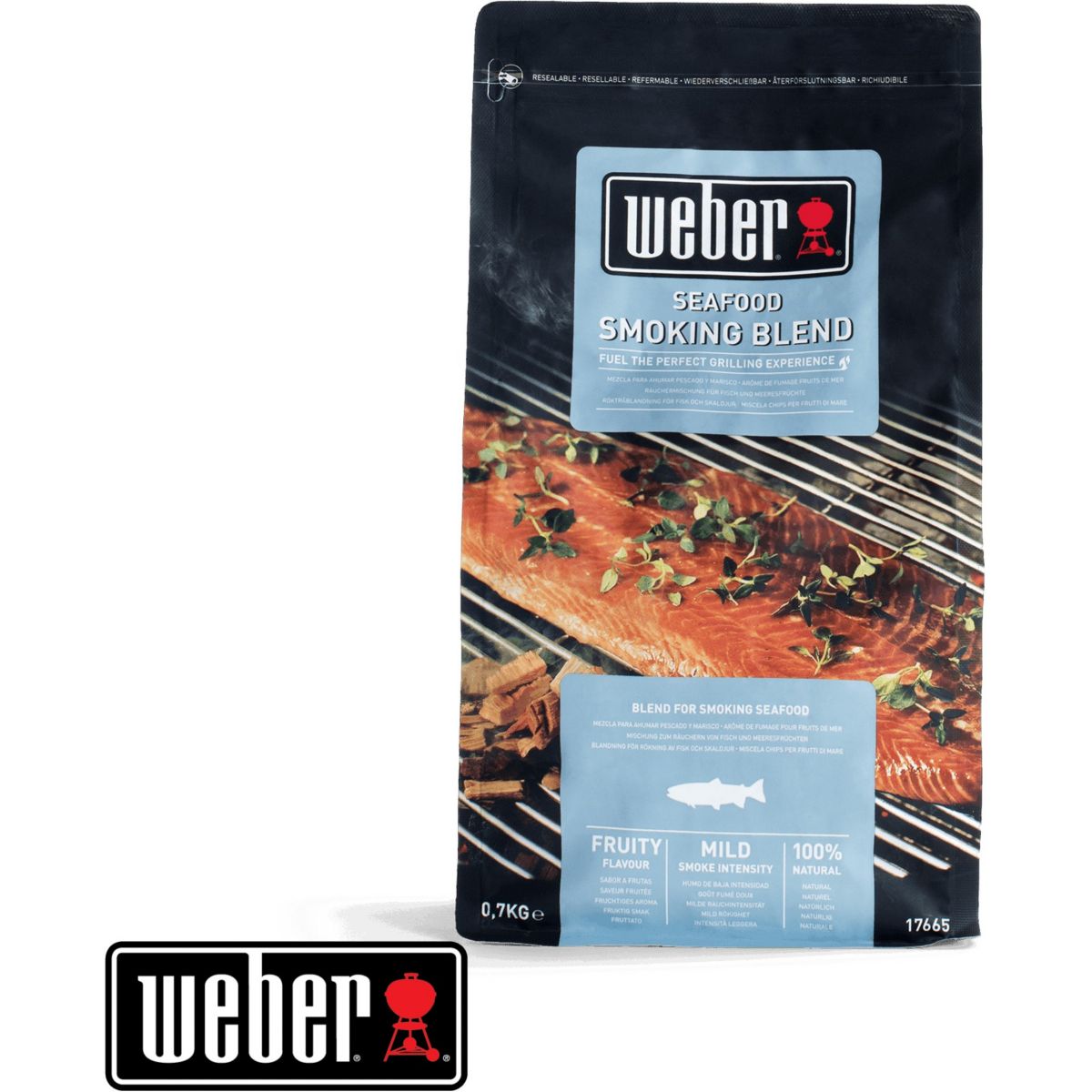 Bois de fumage de bois de fumage spécial Poisson 700grs couleur unique, WEBER