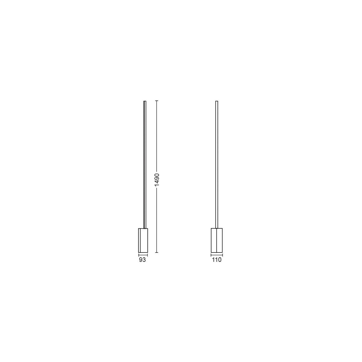 Lampe connectée Gradient Signe noir White&Color Ambiance noir, PHILIPS HUE