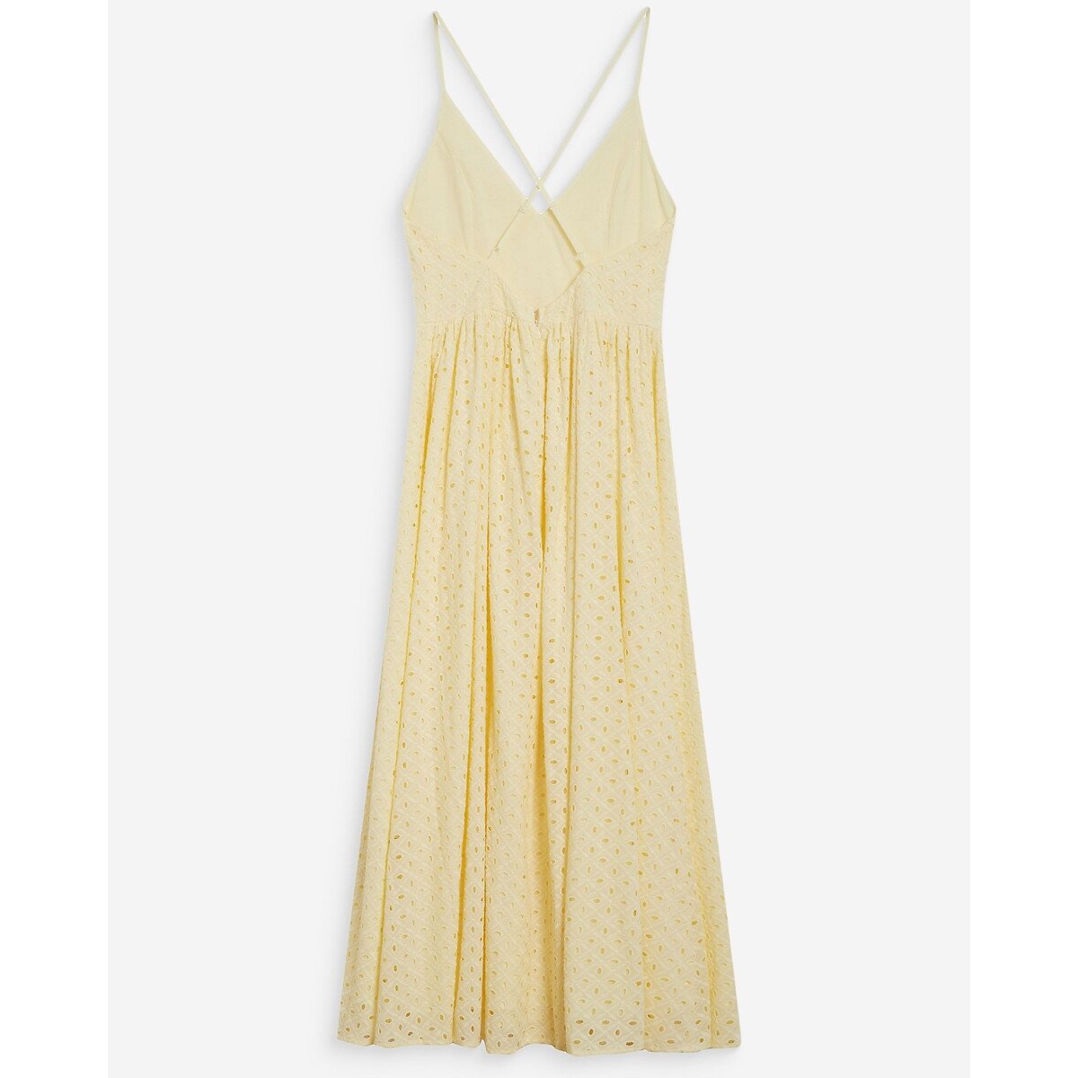 Robe longue brodée WIMALA jaune, GRACE & MILA