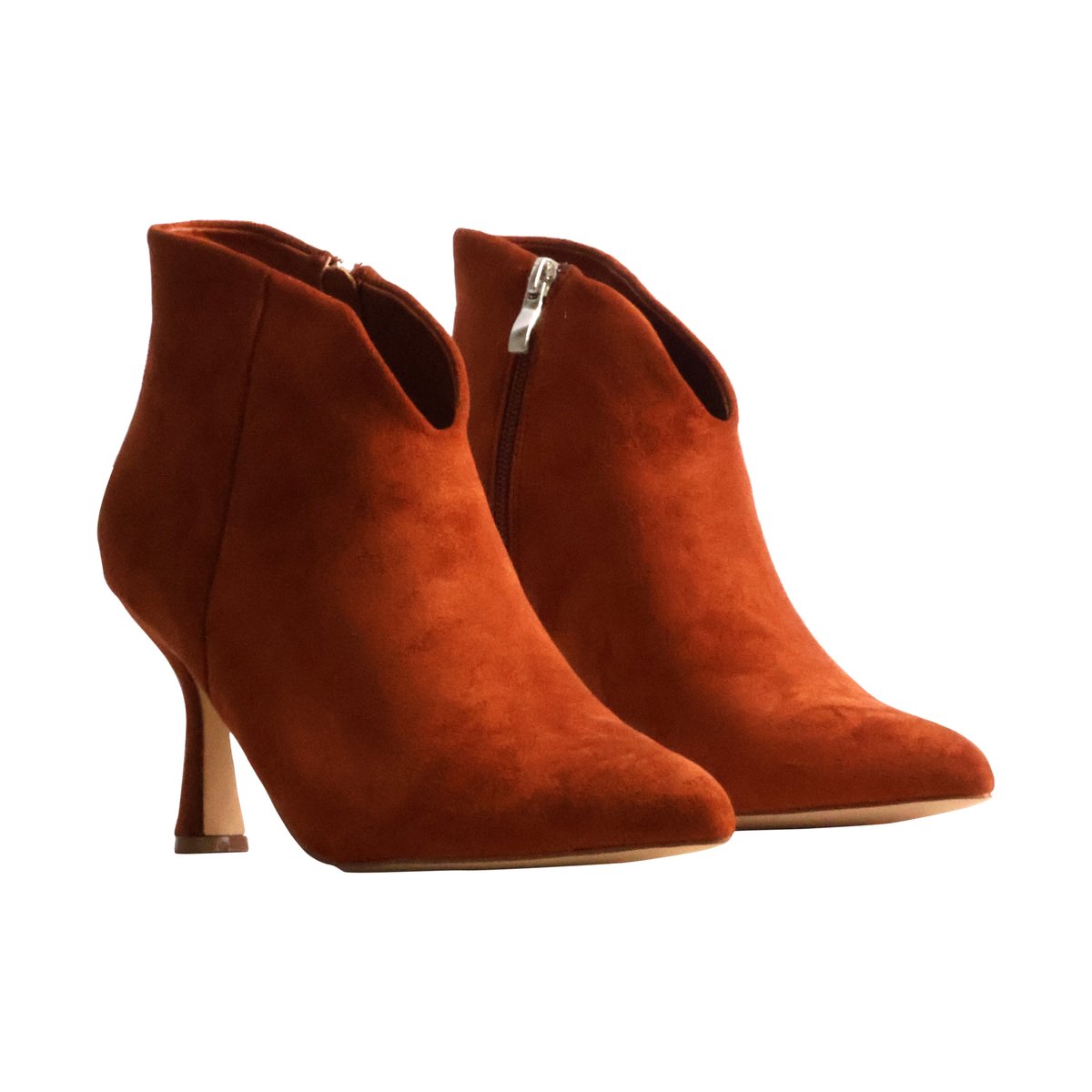 Bottines à Talon Bellucci orange, ENZA NUCCI