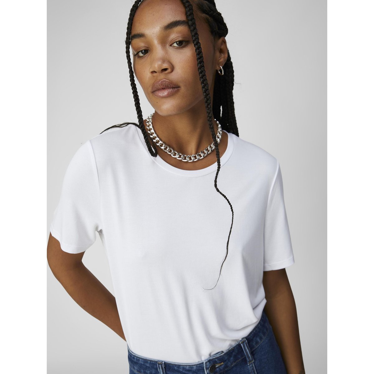 T-Shirt OBJANNIE white, OBJECT
