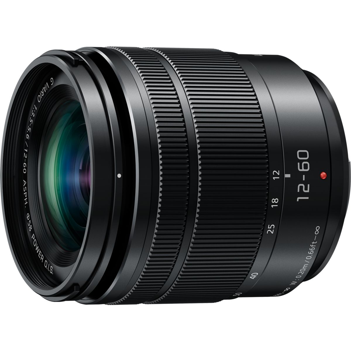 Objectif pour Hybride 12-60mm f3.5-5.6 ASPH noir, PANASONIC