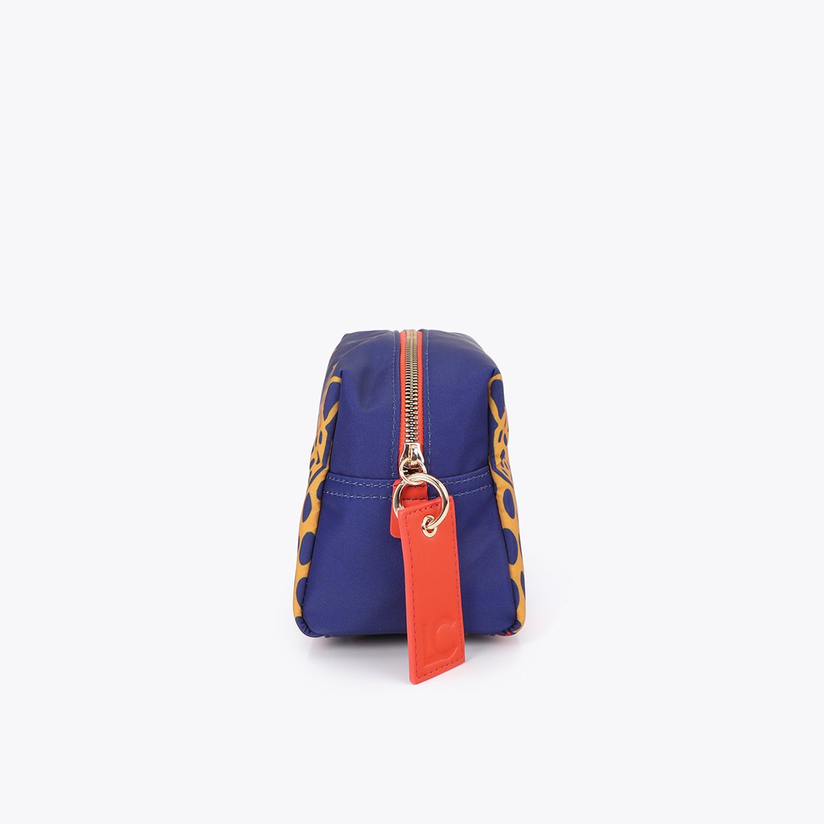 Trousse de toilette imprimé léopard bleu roi, LOLA CASADEMUNT