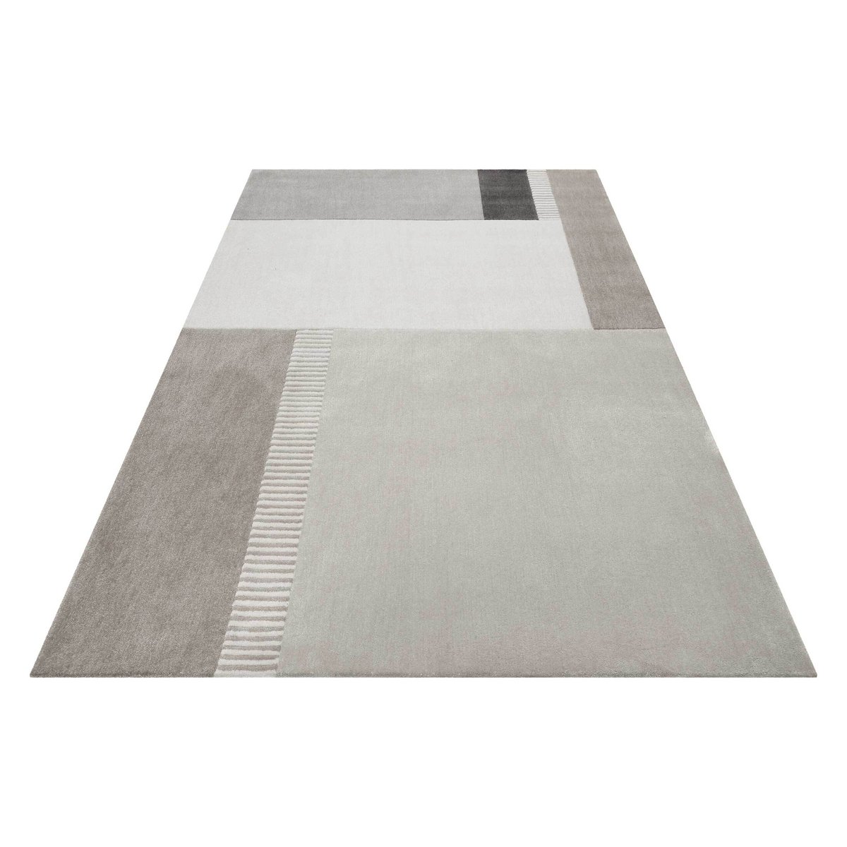 Tapis tufté, motif géométrique en relief , SIMON'S TOWN beige, ESPRIT