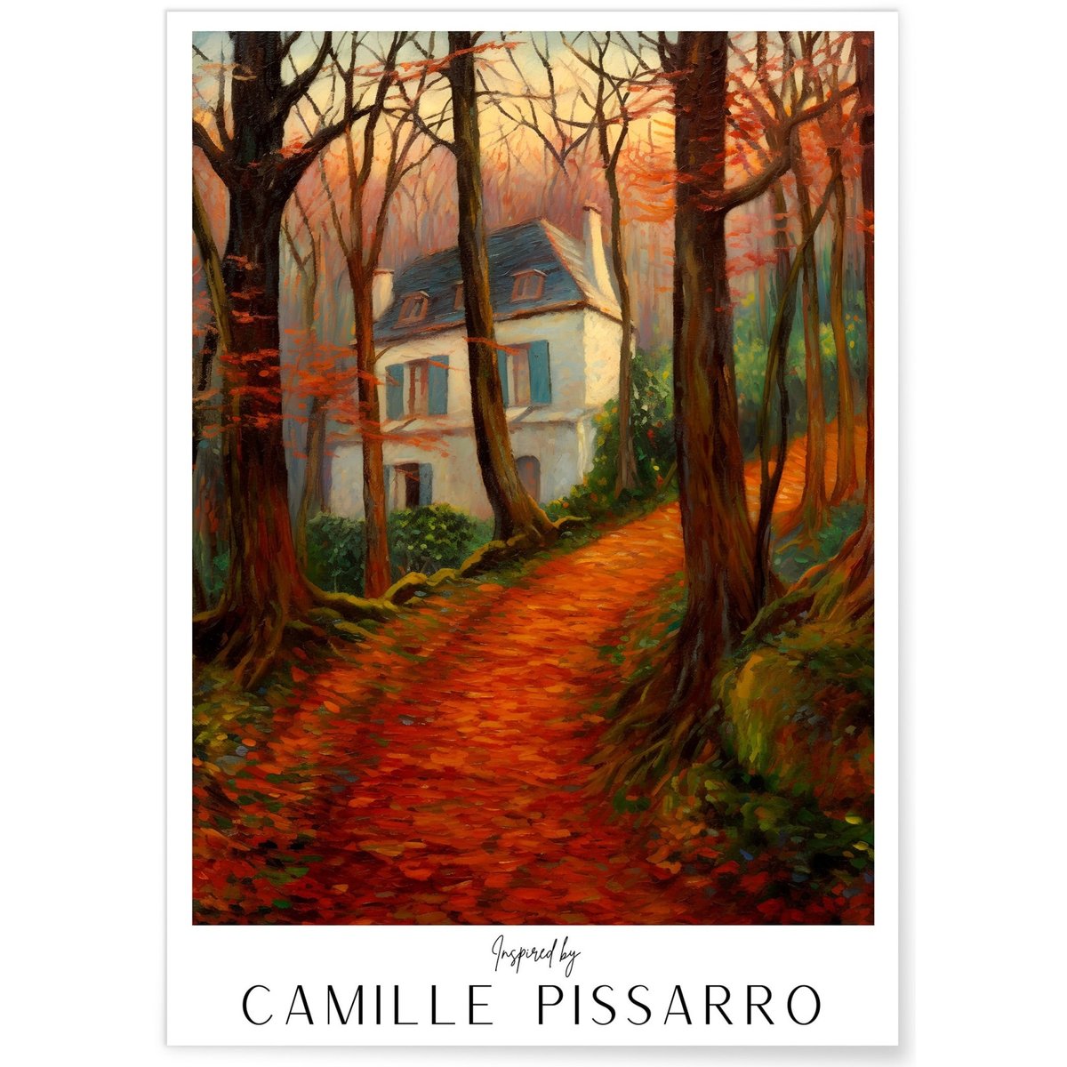 Affiche Camille Pissarro n°3 blanc, L'AFFICHERIE