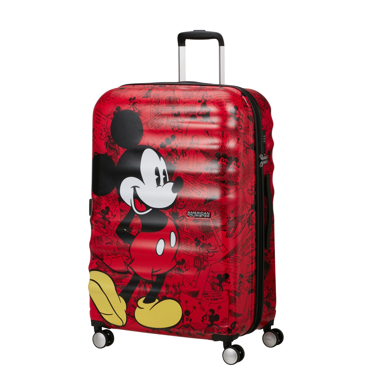 Wavebreaker disney valise 4 roues taille L mickey comics red, AMERICAN TOURISTER