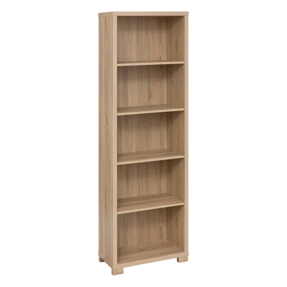 Étagère 5 niveaux 180x60cm effet bois BIVOAK beige, 5FIVE SIMPLY SMART