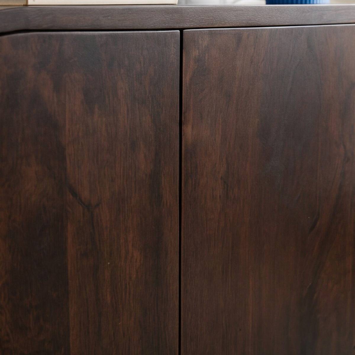 Buffet en bois de manguier foncé NEREIS noir, MADE IN MEUBLES 