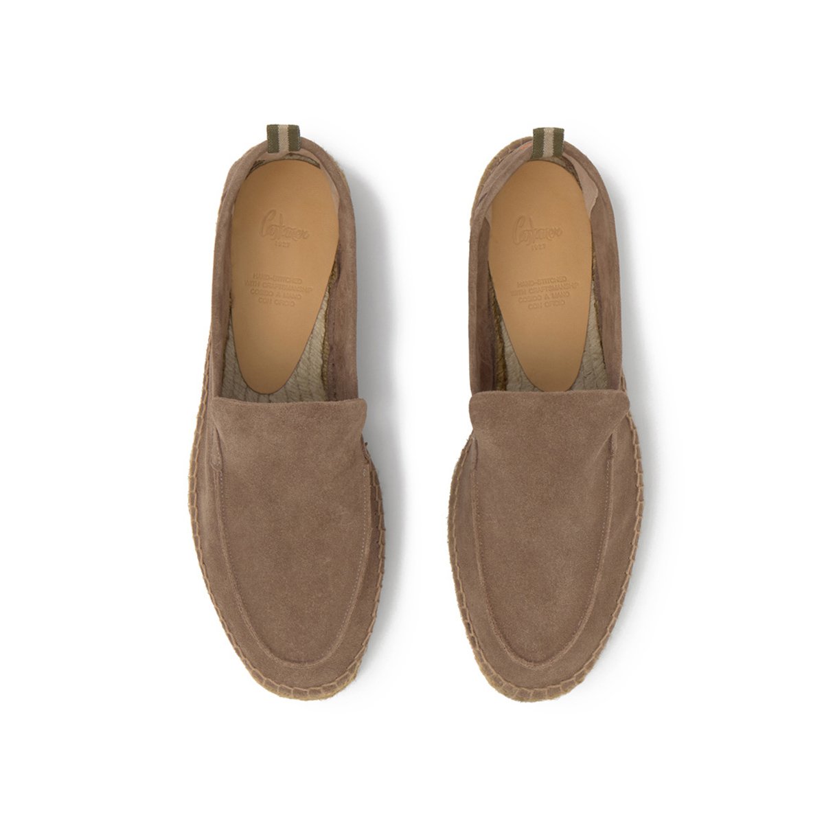 Espadrilles plates style mocassin NINO taupe, CASTANER