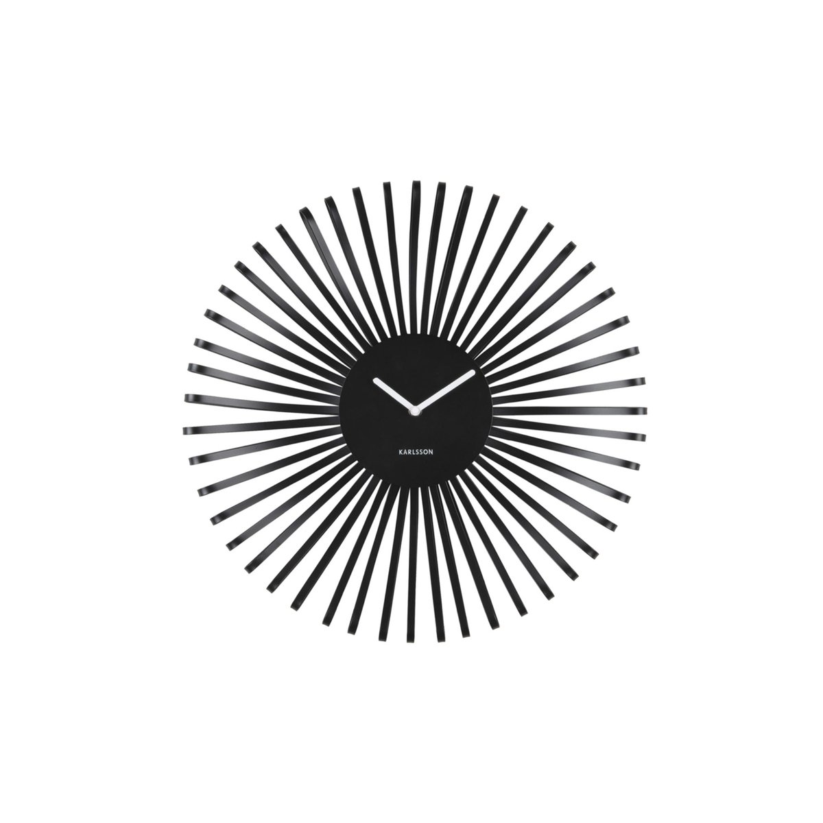 Horloge Murale Métal POLO noir, KARLSSON