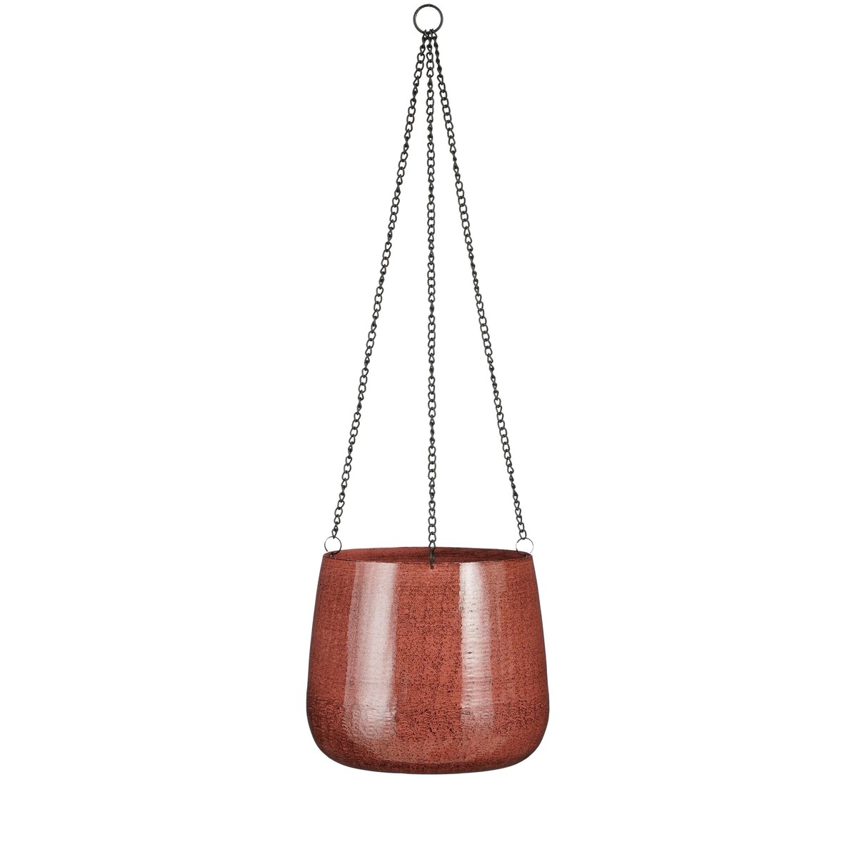 Panier à plantes suspendu Ø23 cm BENSON rouge foncé, MICA DECORATIONS