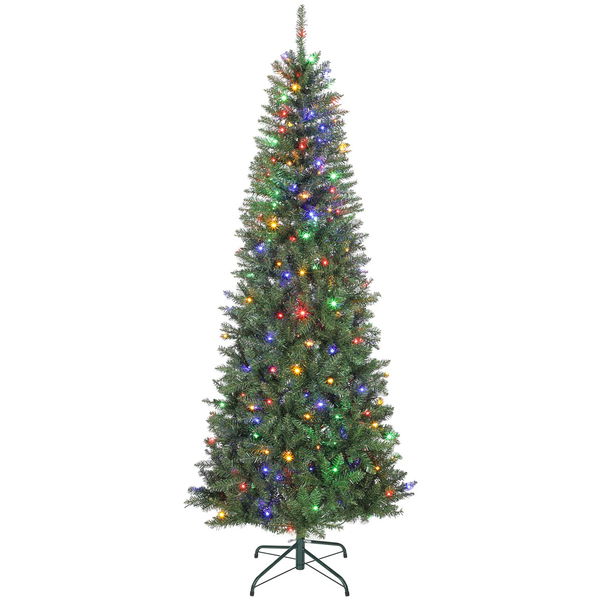 Sapin de Noël Plastique Vert vert, HOMCOM