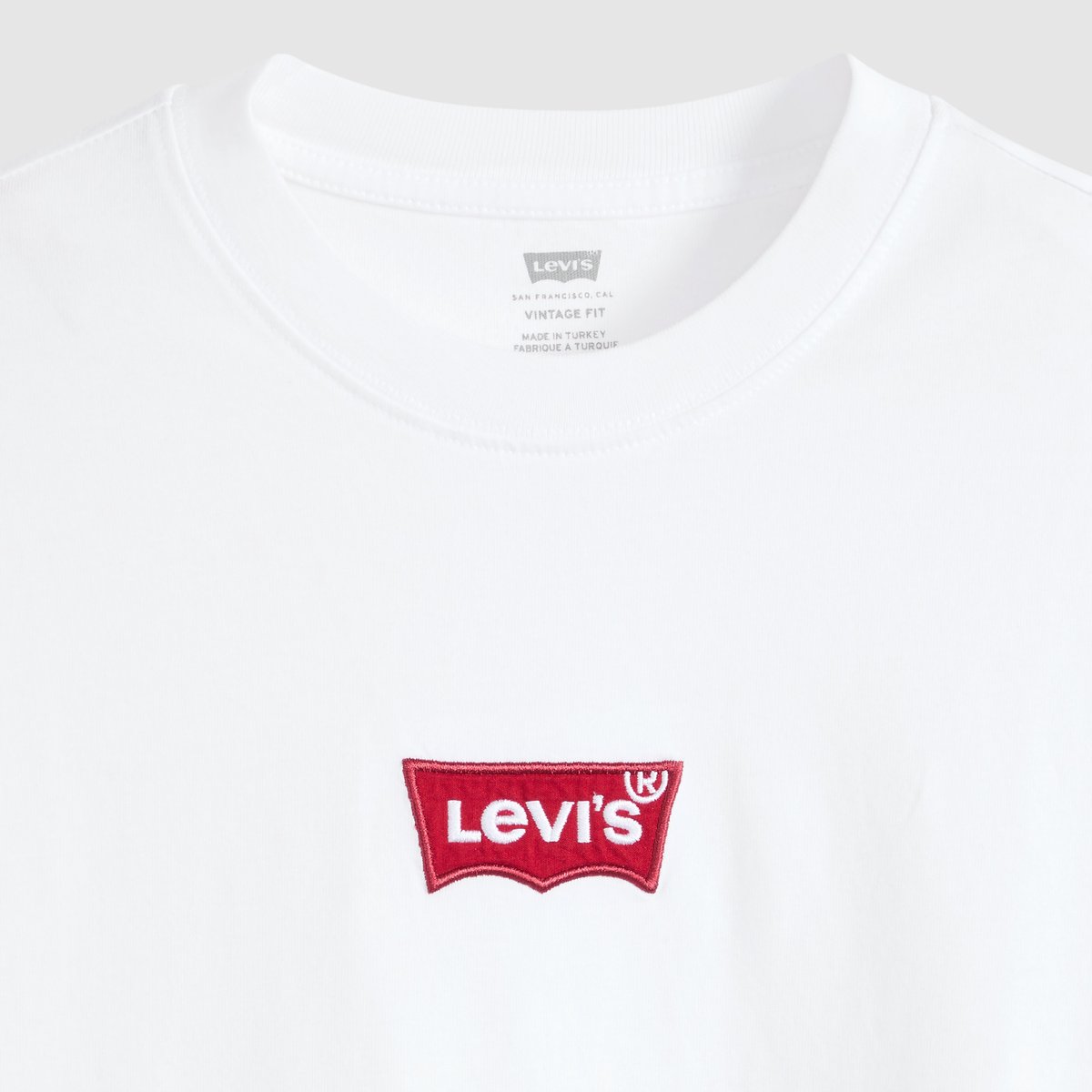 T-shirt graphique coupe vintage blanc - lse_batwing badge white+, LEVI'S