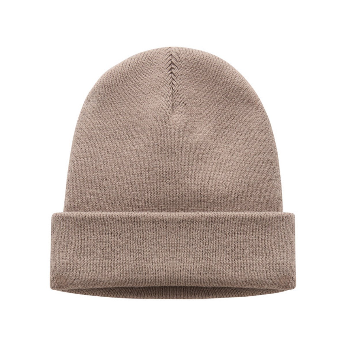 Bonnet marron en maille fine avec patch iconique brodé sur le revers marron, NAPAPIJRI