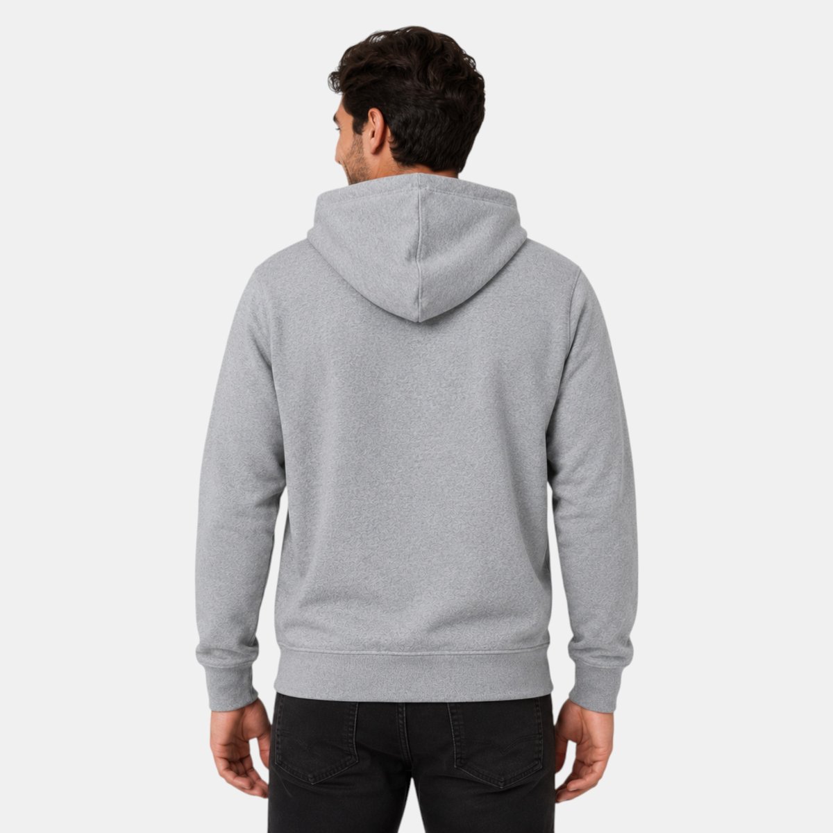 Sweat à capuche à cordon, poche kangourou DOWNTOWN gris, LEE COOPER