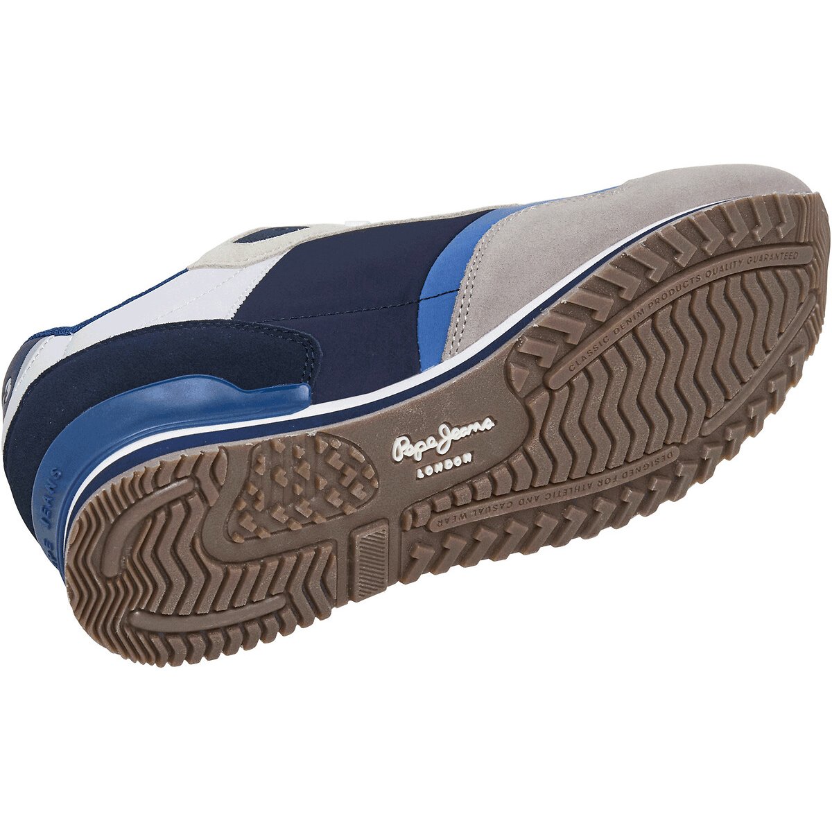 Baskets basses London Link bleu/gris, PEPE JEANS
