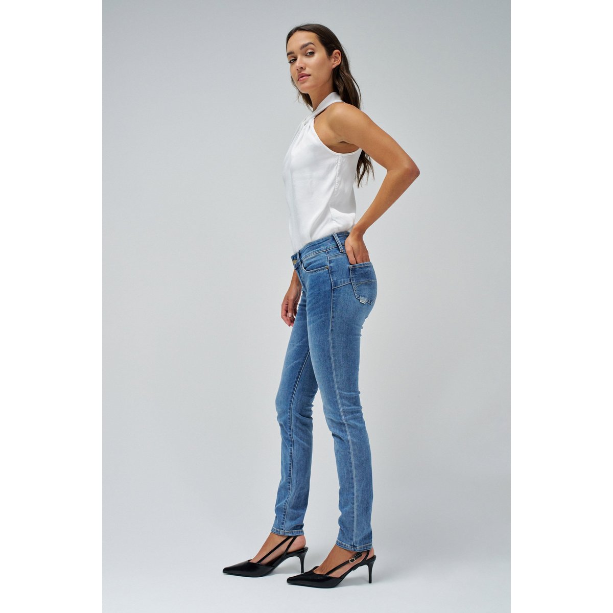 JEAN WONDER PUSH UP SKINNY bleu, SALSA JEANS