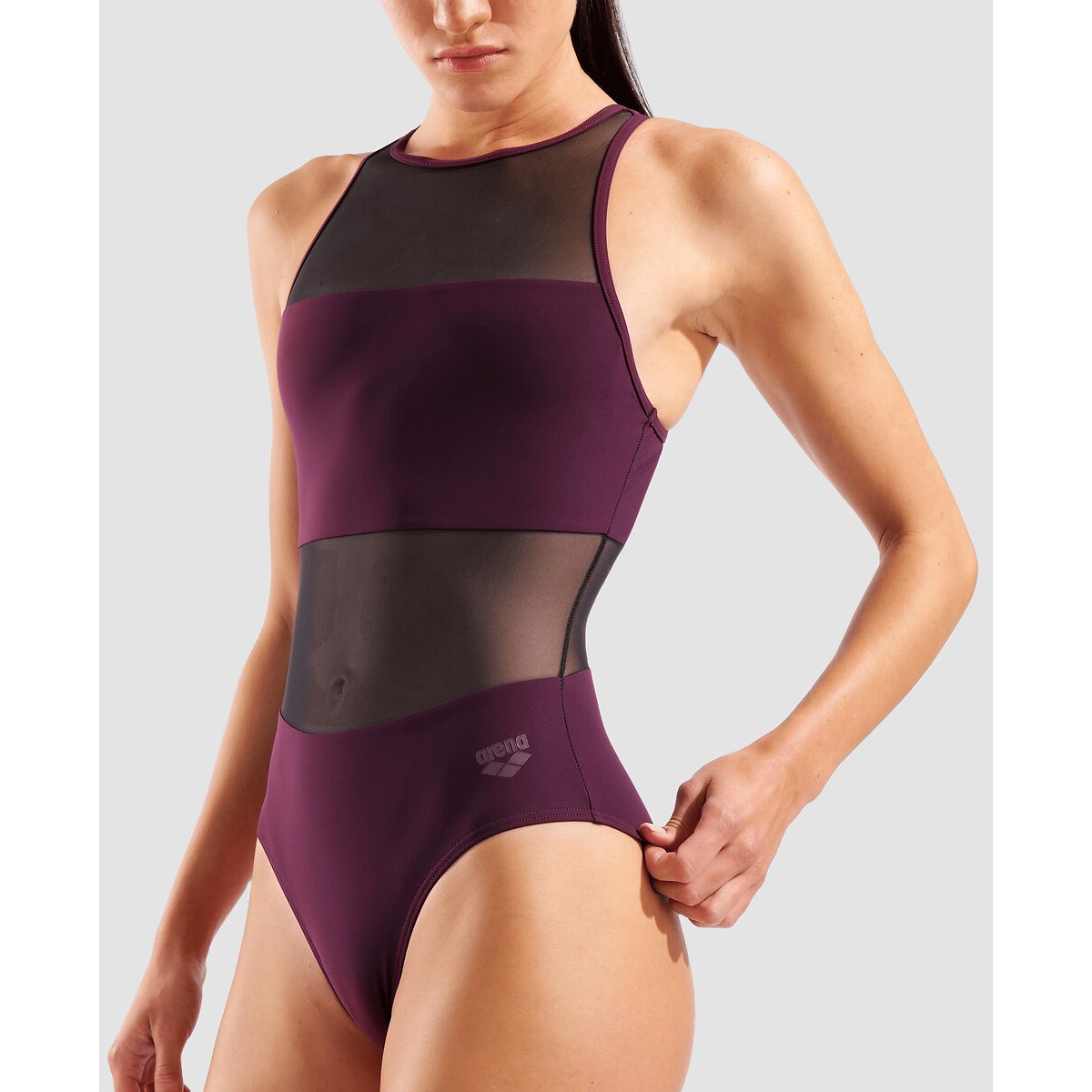 Costume da bagno intero da piscina Water Touch bordeaux , ARENA