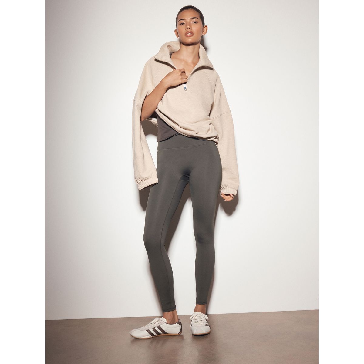 Legging de sport active power vert kaki, NEXT