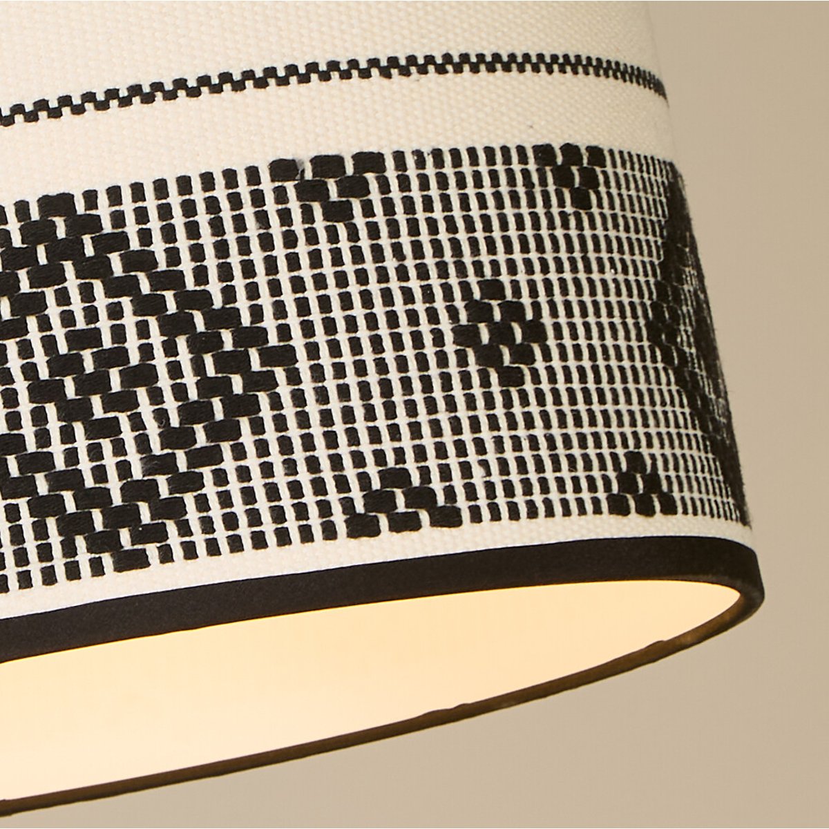30cm Meriden Textured Shade black/white, SO'HOME