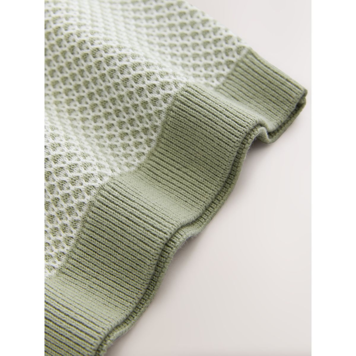 Polo en maille texturée avec col à pressions vert, NEXT