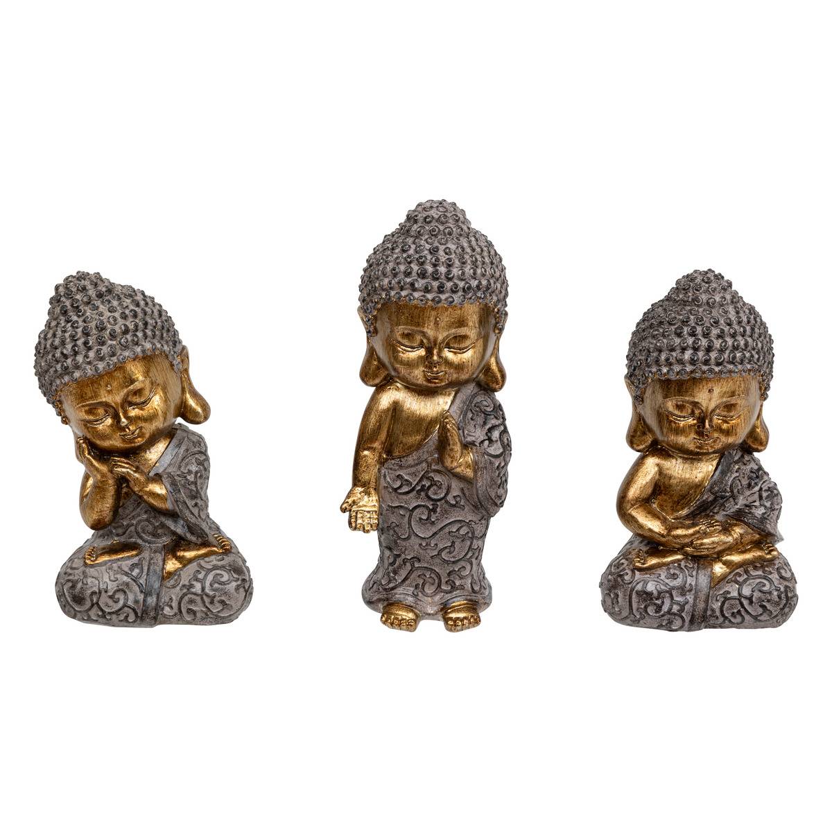 Statuette BOUDDHA noir, ATMOSPHERA