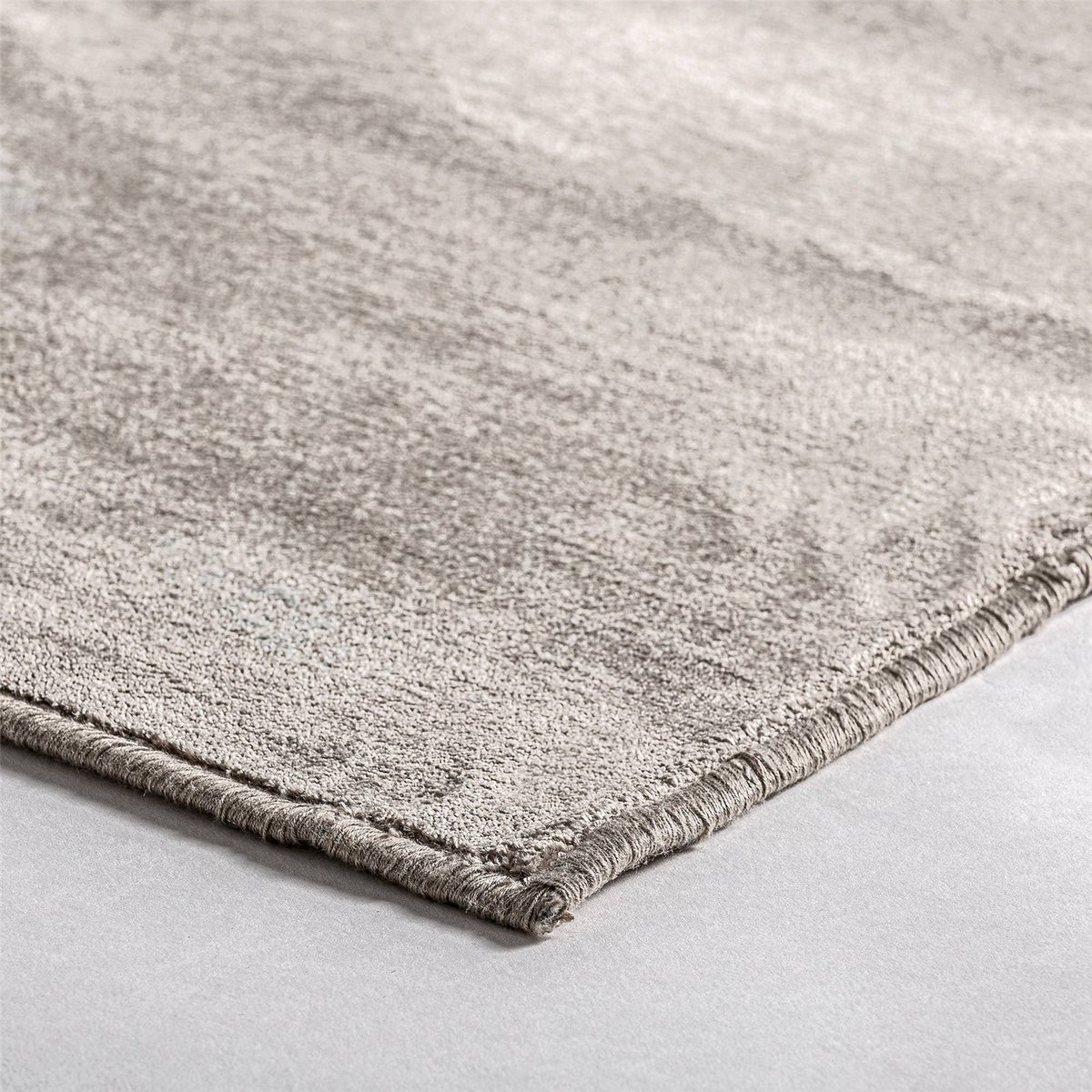 Tapis classique en viscose beige clair naturel, RECOLLECTION