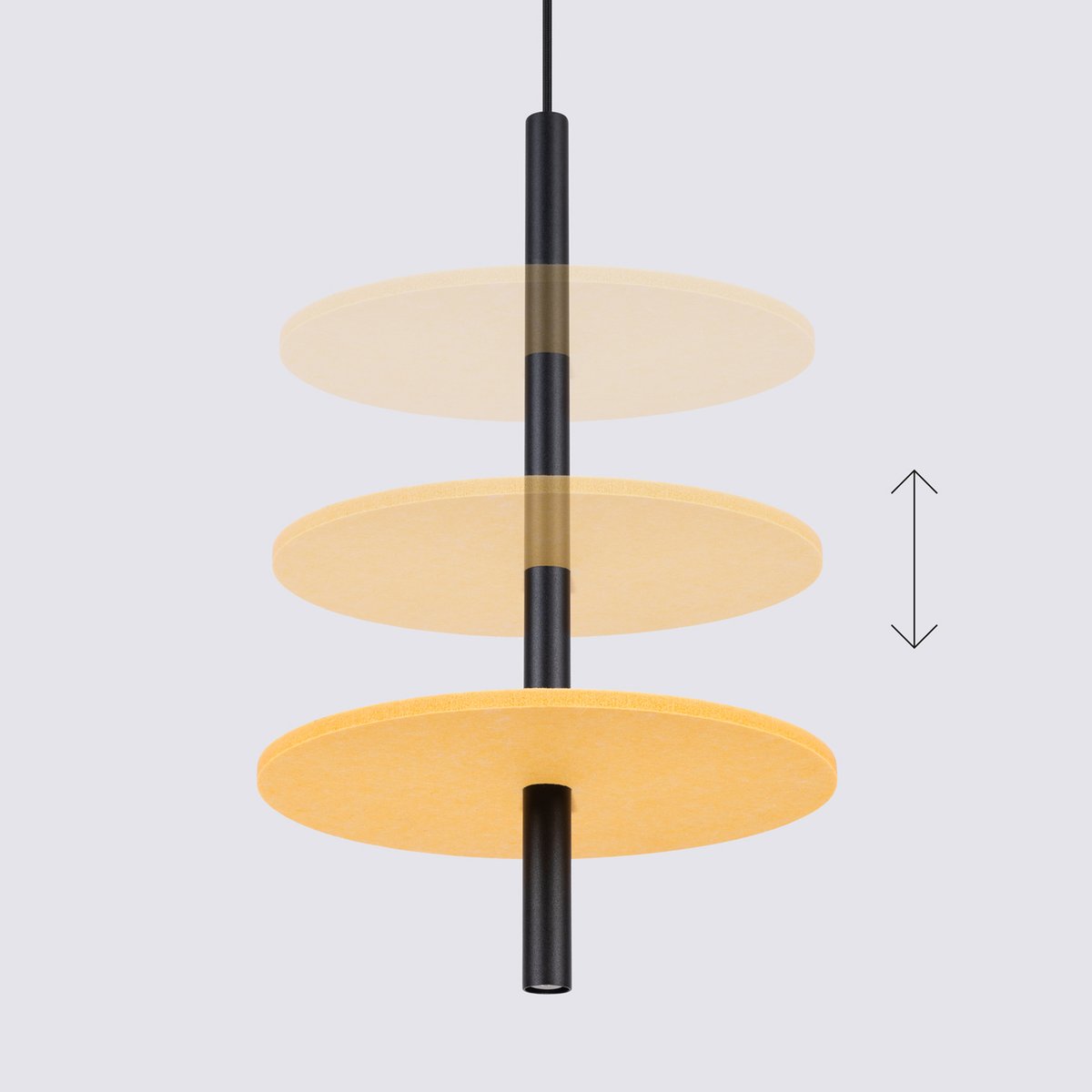 Suspension Feutre Jaune G9 1 Feltro jaune, EDEN