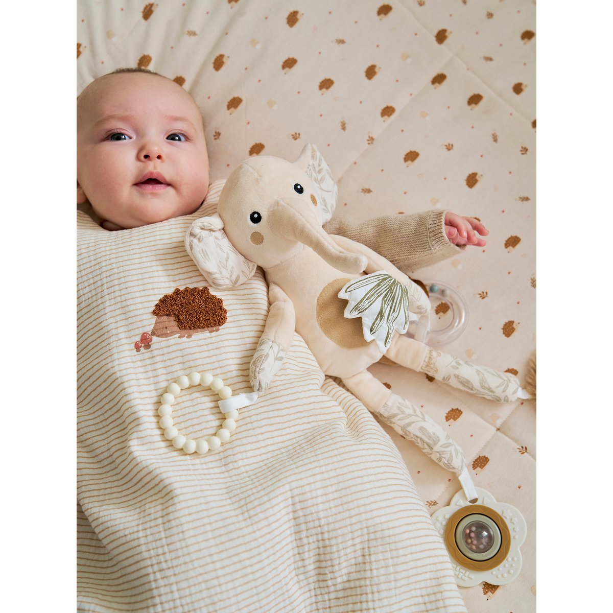 Peluche d'activités à suspendre BABYLON beige, VERTBAUDET