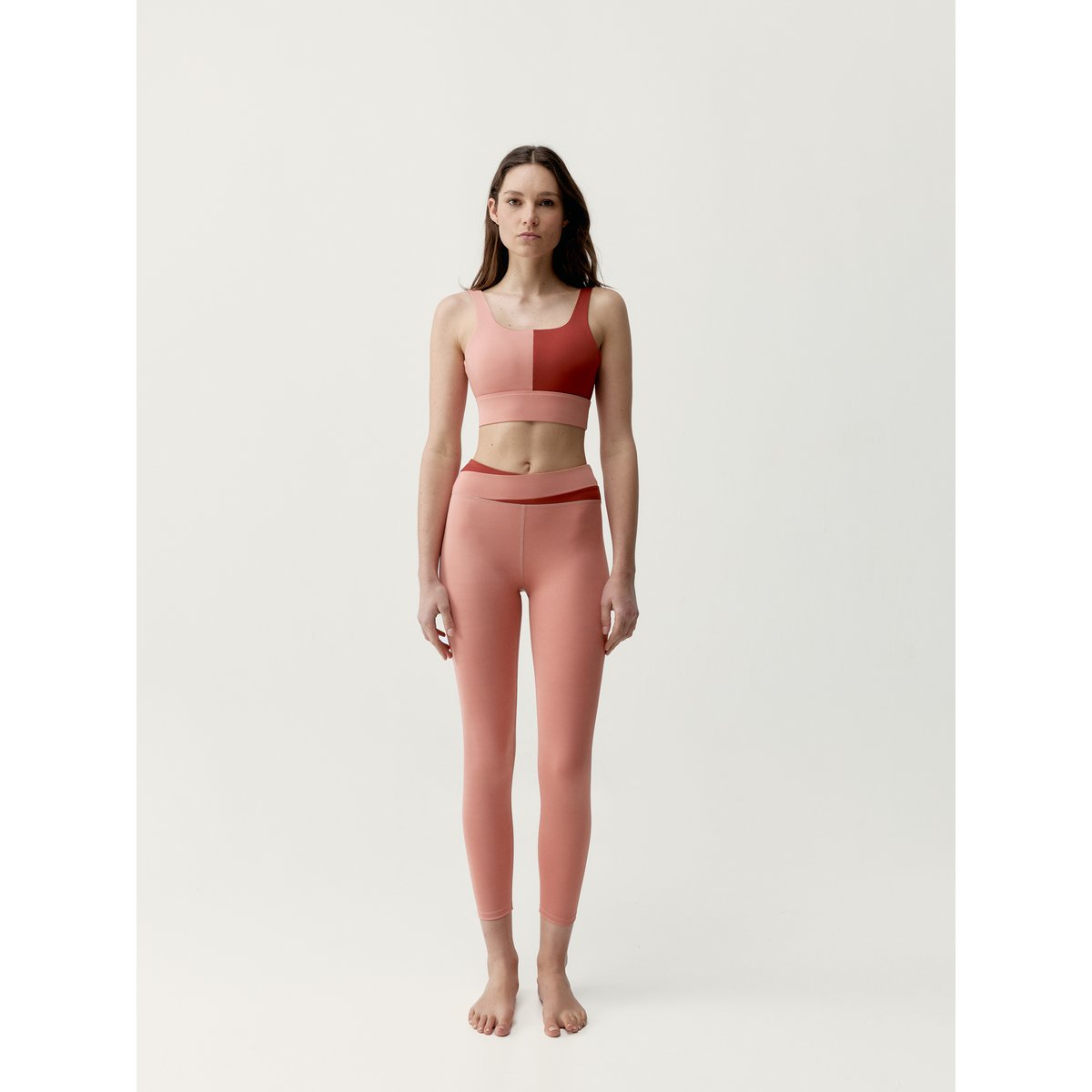 Legging de sport 7/8 Performance KATE orange/rouge, BORN